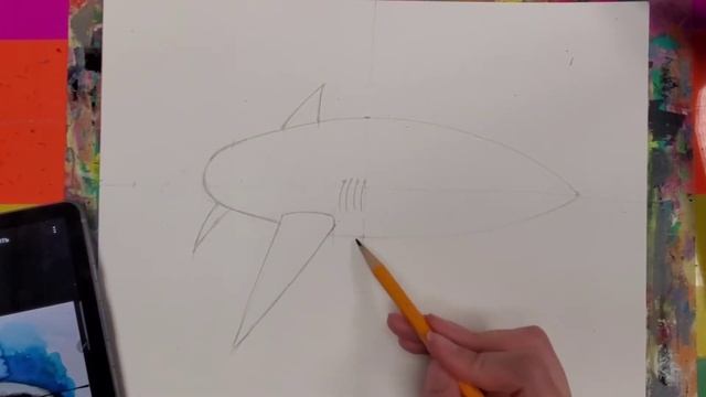 Акула акварелью для возраста 7-9лет смотреть онлайн