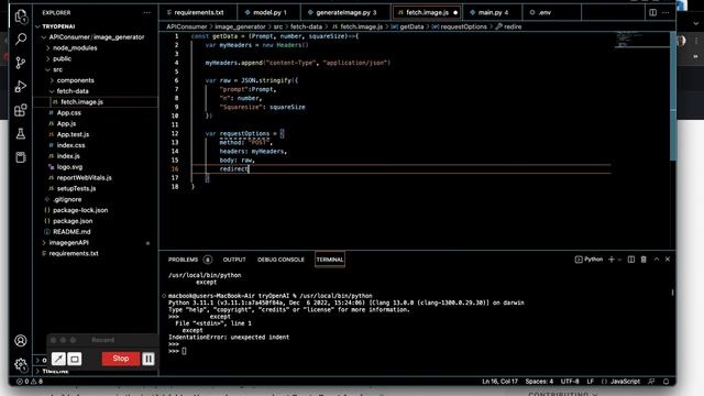 Build an image generation app with OpenAI API using Python and React смотреть онлайн