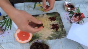 Как сделать кальян на грейпфруте / Кальян на фруктовой чаше