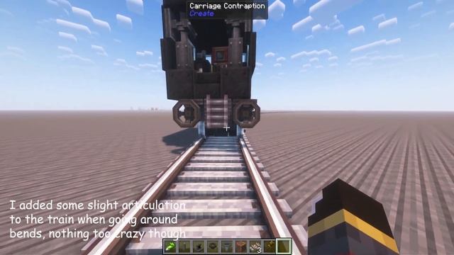 DETAILED Steam Train In Minecraft | Create Mod | Extended Bogeys