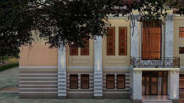 Архитектурная визуализация дома культуры г. Черкесск