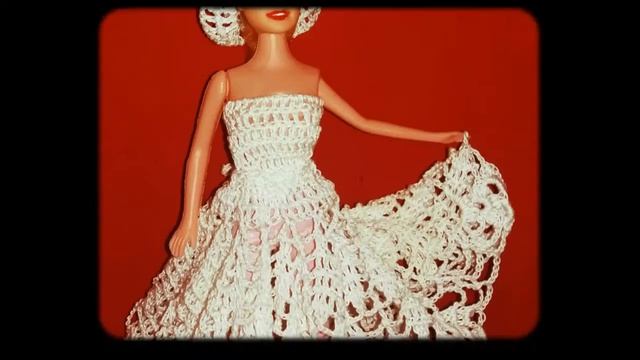 Вязание крючком. Платье для Барби. Рукоделие. Очень красиво получилось смотреть онлайн