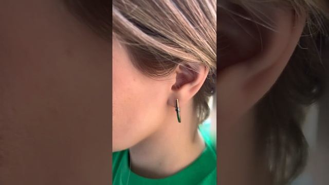 Классические золотые серьги с фианитами❤❤❤ смотреть онлайн