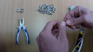 Обжим телевизионного кабеля