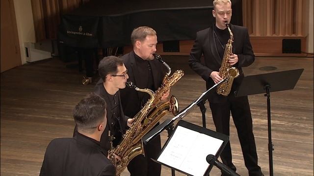 Russian Sax Quartet, Café St. Germain by Toshio Mashima