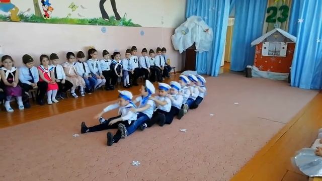 23 февраля МБДОУ с Кадгарон. Старшая и подготовительная группы. смотреть онлайн