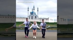 Танец  Анастасия Малышева на фоне мечети Кул Шариф