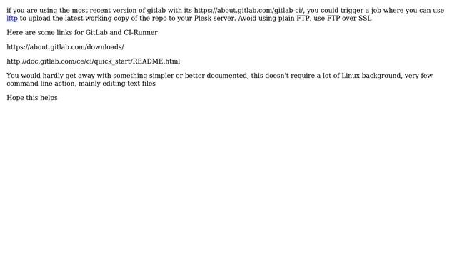 DevOps & SysAdmins: On Git Push to one server, also pull the pushed files using ftp? смотреть онлайн