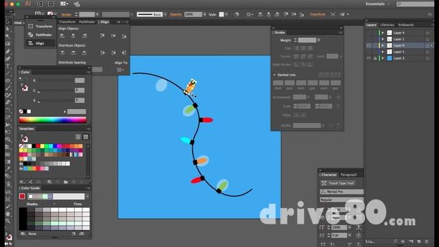 Make Holiday Gifs with Illustrator and Giphy
