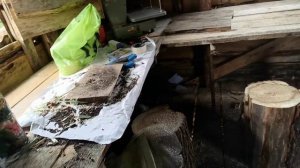 Ещё один стол для чистки лука