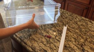 Samsung refrigerator drawer disassembly for cleaning (Model #RF31FME)