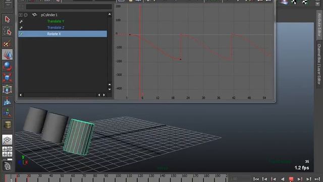 Зацикливание анимации в Maya при помощи Infinity Curves