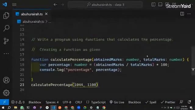 #06: TypeScript Functions | Arrow Functions | Var, Let & Const in TypeScript