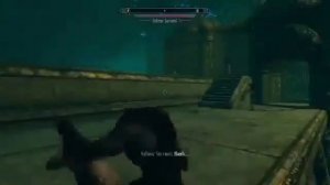 skyrim npc moans after getting thrown by werewolf