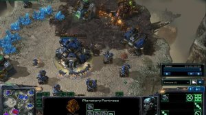 Starcraft 2 Beta Planetary  Fortress  Epic Battle