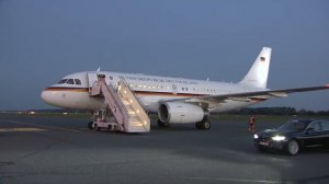 Tallinn Digital Summit - Arrivals at Lennart Meri Tallinn airport - Angela Merkel