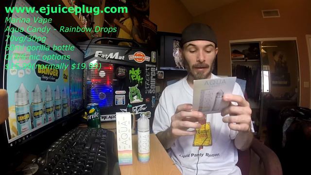 Aqua Candy by Marina Vape - Rainbow Drops Ejuice Review! смотреть онлайн