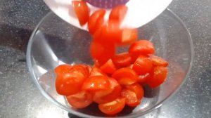Быстрый и  лёгкий салат с помидорами и сыром  |   Լոլիկով և պանրով աղցան