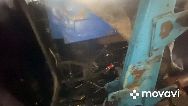 Запуск Мтз в сильные морозы. Доработки трактора. Установили насос в систему охлаждения смотреть онлайн