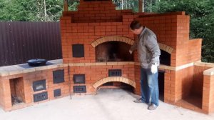 Печной комплекс в беседке.