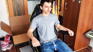 Кресло игровое ZONE 51 Cyberpunk BG зеленый, серый. распаковка и первый взгляд.