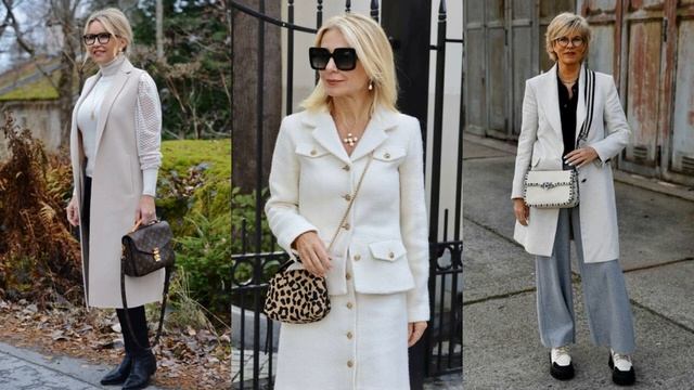 элегантная женщина 45 лет в модном образе