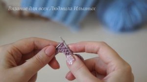 Простой узор спицами Малая гряда