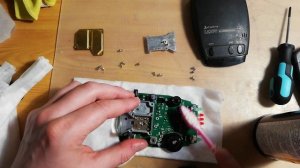 Разбор, чистка и включение через блок питания антирадара cobra laser superwide RDL-212SW