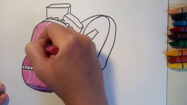 Как нарисовать школьный рюкзак. смотреть онлайн