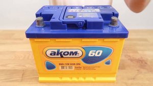 Автомобильный аккумулятор AKOM 60L: обзор аккумулятора