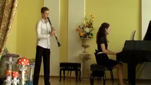 К. Сен-Санс. Соната op. 167 (C. Saint-Saens. Sonata for clarinet and piano op. 167 : I. Allegretto)