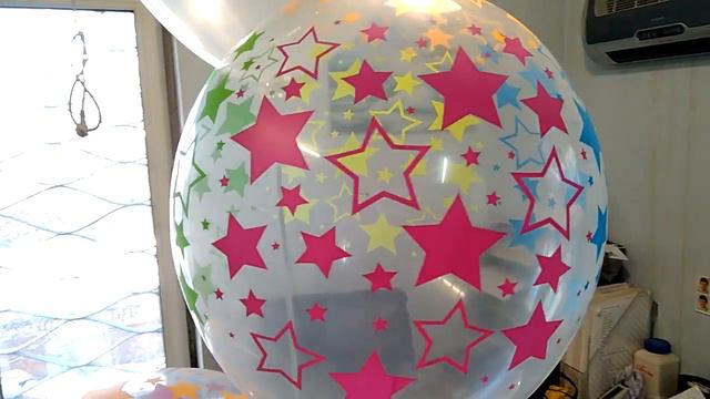 Печать на шарах. Яркие звезды. Rubber ink for balloons
