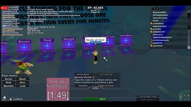 (Gamemaker!) ROBLOX - The Hunger Games By Ozzypig смотреть онлайн