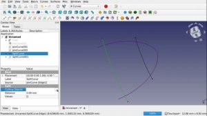 freeCAD Curves Workbench 11  Iso Curves and Trim Face With Projected Curves