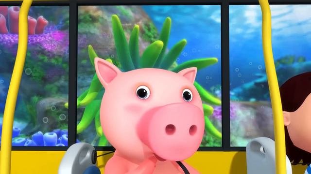 Wheels On The Bus Underwater! | LittleBabyBum - Nursery Rhymes For Babies! ABCs And 123s