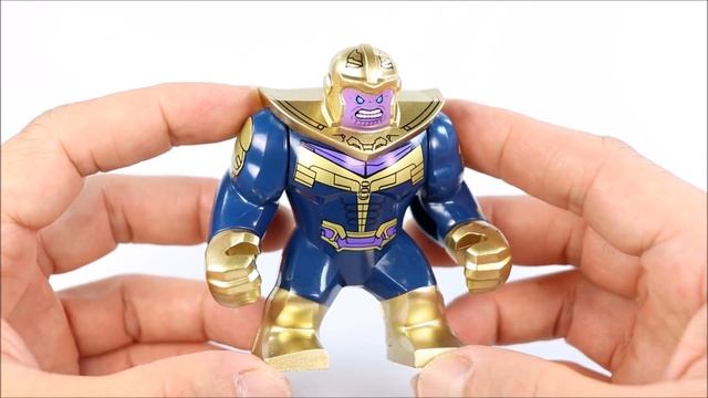 Thanos w/ Infinity Stones Avengers Infinity War Unofficial LEGO BigFigs & Minifigure Collection 201 смотреть онлайн