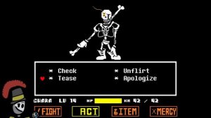 Undertale fan game, Disbelif Papyrus, Part 1