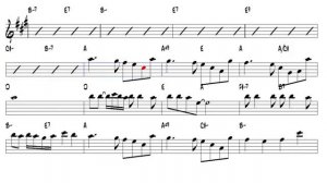 La vie en rose Edith Piaf 1945 Alto Sax