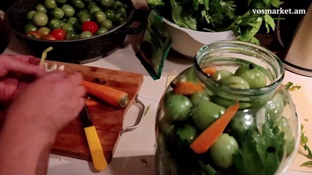 Маринованные зеленые помидоры ❖ Холодный маринад