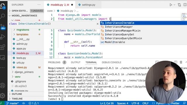 Django Model Inheritance - InheritanceManager from django-model-utils смотреть онлайн