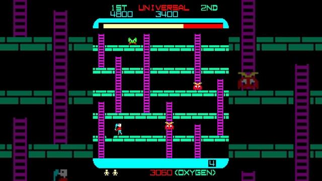Arcade Game: Space Panic (1980 Universal) смотреть онлайн