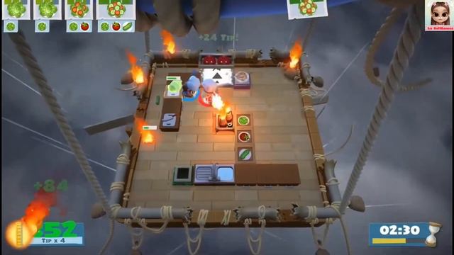 CAINDO DO CEÚUUUUUUU!!!!!!!!!!! Overcooked 2 (GamePass) no Xbox One - Fase 1 - 6. смотреть онлайн