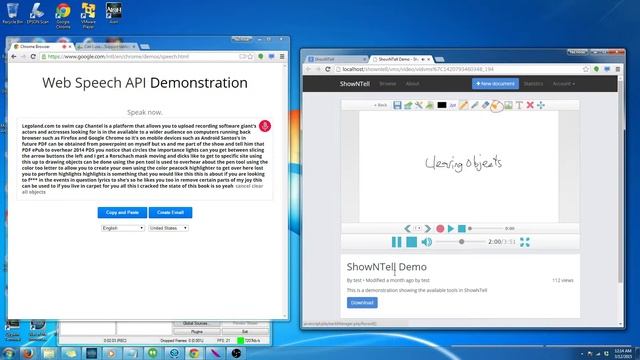 ShowNTell Sample and Web Speech API смотреть онлайн