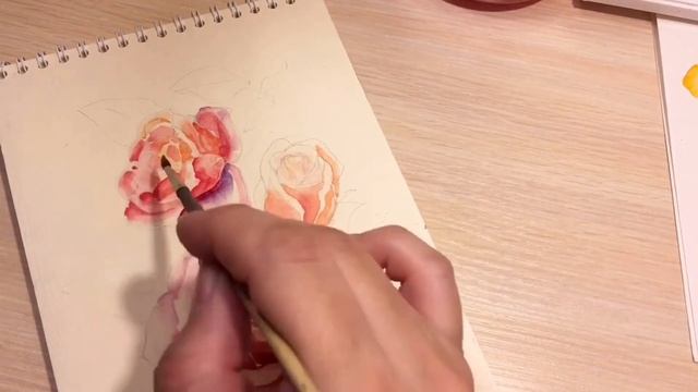 Пишем акварелью нежные розы. Как нарисовать розу для начинающих смотреть онлайн