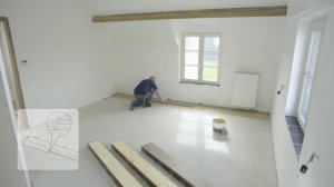 Укладка паркетной доски Quick-Step клеевым способом