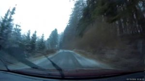 GITUP GIT2 pro , snowing ,  cloudy , full hd in a car ( dash cam )