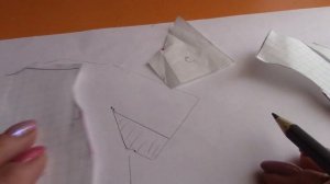 Как построить цельнокроеный рукав с ластовицей, простой способ.