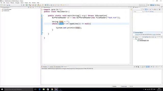 Java IO reading a file using BufferedReader смотреть онлайн