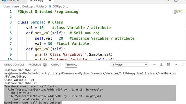 01 | OOP in Python | Creating Class & Objects