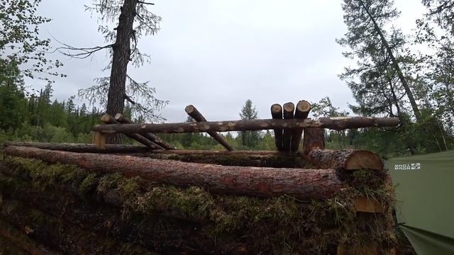 ПРОМЫСЕЛ 2018-19. #10 ПОЛГОДА В ДИКОЙ ТАЙГЕ. СТРОЮ ЖИЛИЩЕ. ДОБЫВАЮ РЫБУ И МЯСО. НАБЛЮДАЙ!